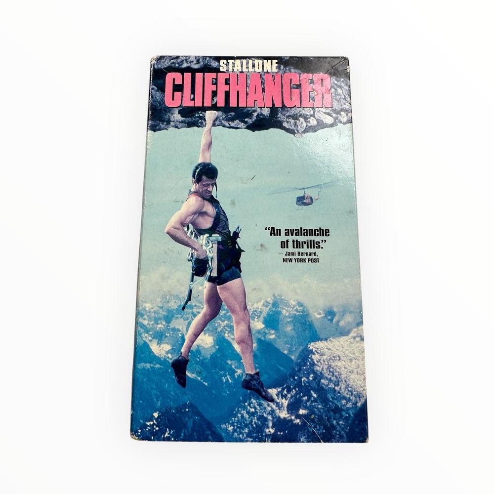 Cliffhanger‎ VHS Sylvester Stallone Action Thriller Columbia TriStar 1993 Movie
